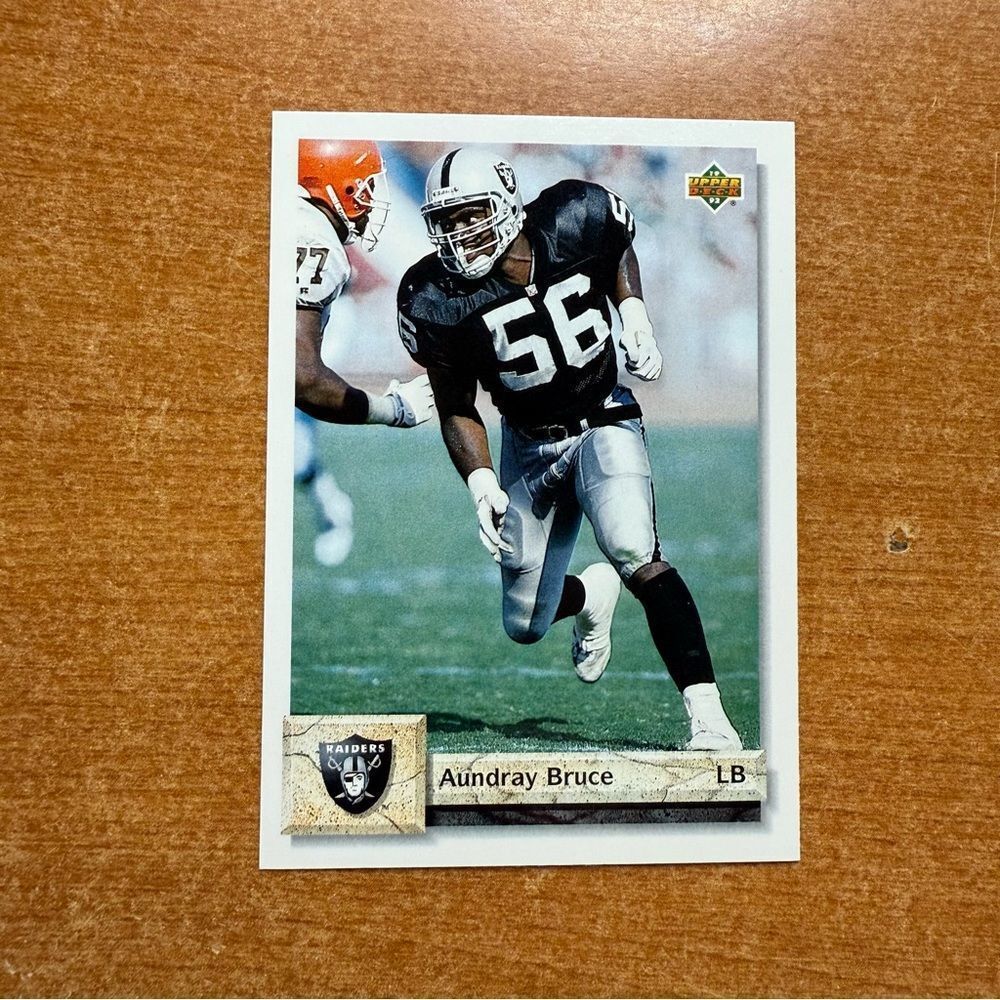 Aundray Bruce Raiders Football Card‎